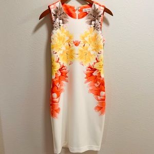 Calvin Klein Sleeveless Floral Dress